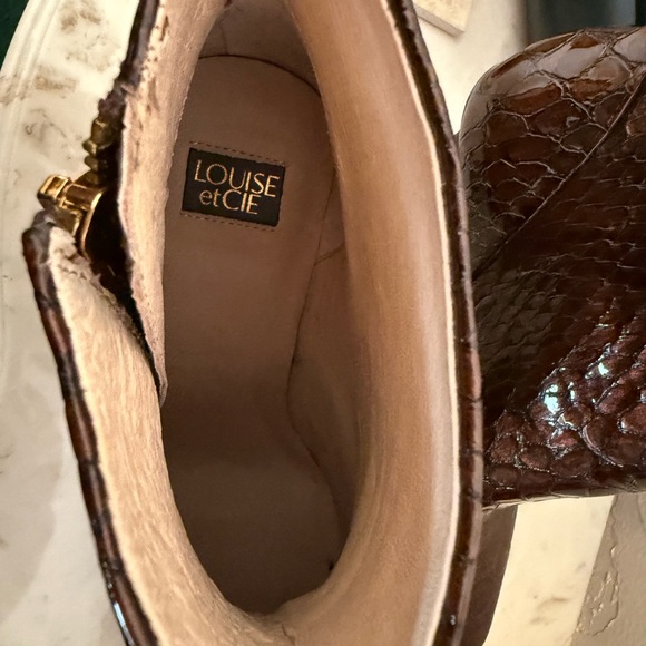 Louise et Cie mocha brown ankle boots - Picture 2 of 5